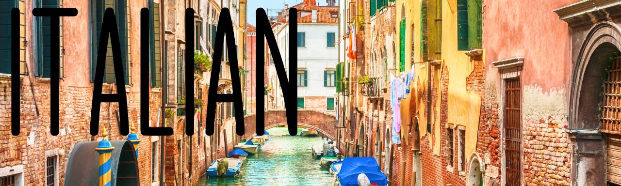 Italian and Venice canal